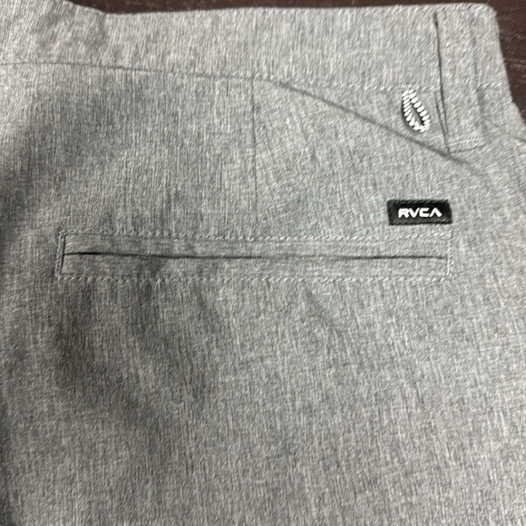 RVCA gray hybrid, flat front shorts, swim trunks, 34 - Picture 6 of 16